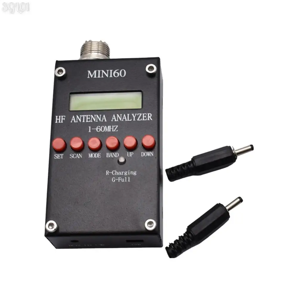 

Mini60 1-60MHz HF ANT SWR Antenna Analyzer Meter Bluetooth-Compatible Shortwave SWR Antenna Analyzer for Ham Radio