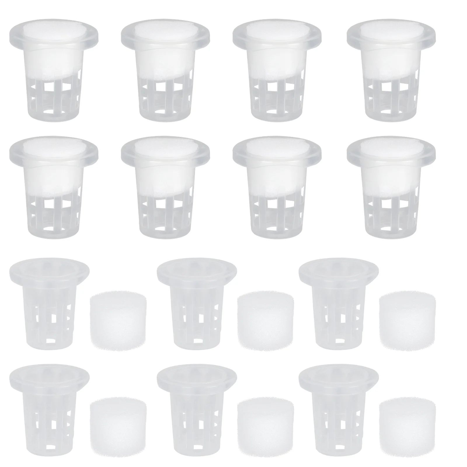 

100 Pcs Hydroponic Planting Basket Nursery Pot Garden Germination Cups Flowerpot Baskets Soilless Growing Container Cotton