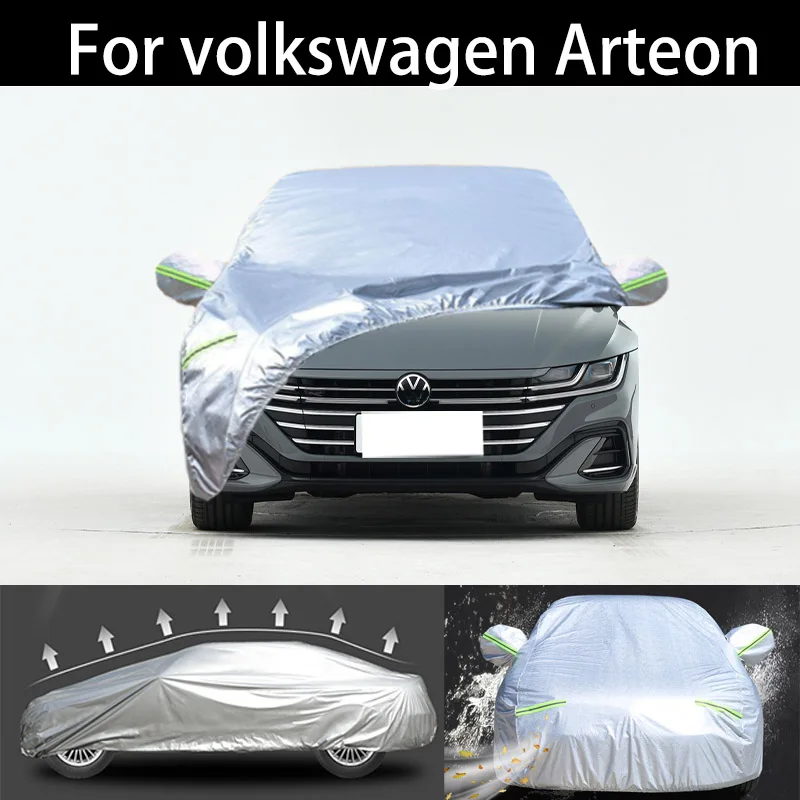 

For volkswagen Arteon car Cover Dustproof Outdoor Indoor UV Snow Resistant Sun rain Protection waterproof hail cover for car