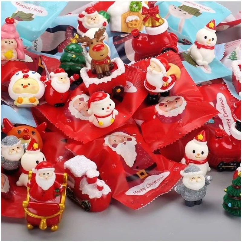 1/3/5 pçs saco cego de natal mini bonito papai noel boneca presente das crianças brinquedo decoração pequeno ornamento presentes de natal para crianças