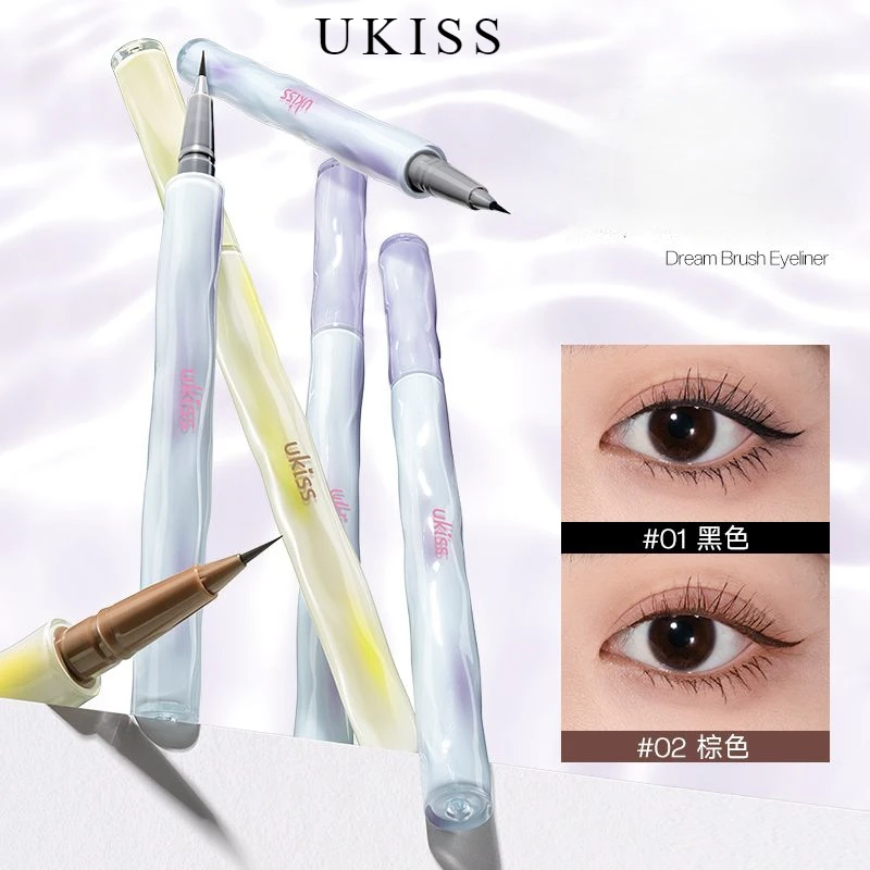 UKISS Cosmetic Eyeliner Liquid Pen Durable Not Easy To Decolorize Natural Long Lasting Quick Dry Waterproof Delicate Eyes Makeup