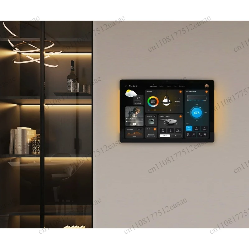 2026 New 10.1 Inch Ultra-Narrow Bezel POE Android Wall Mount Tablet RS485 Smart Home Control Panel For LED Light Automation