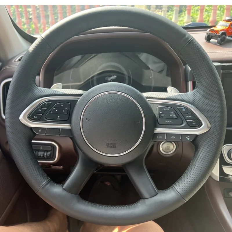 

Чехол на руль автомобиля для Great Wall Haval H3 H5 Fengjun 3 Fengjun 5, индивидуальная оплетка рулевого колеса из натуральной кожи Dly