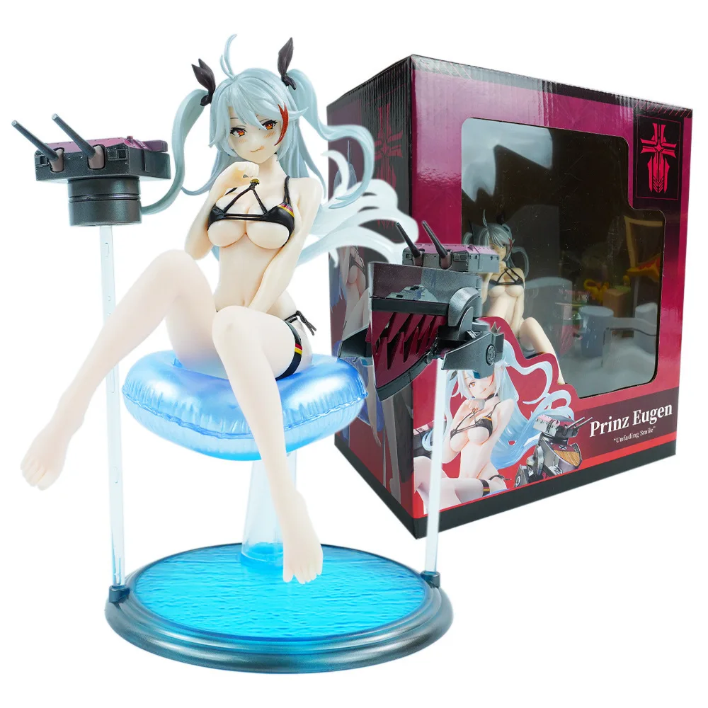18 CM Anime Azur Lane-Prinz Eugen Cerberus Project Figuur Badpak Ver model speelgoed gift collectie Aciton Figuur PVC