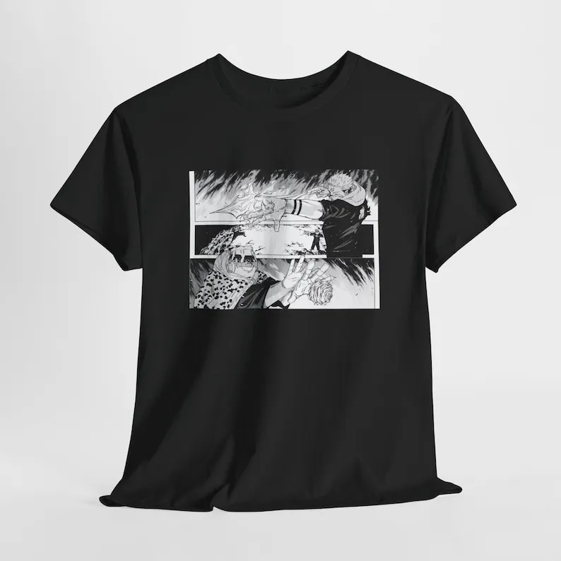 JUJUTSU KAISEN Sukuna Vs Jogo | Tshirt | Manga Panel | JJK Gift T shirt Unisex Tee Top Anime Inspired Aesthetic Clothing Subtle