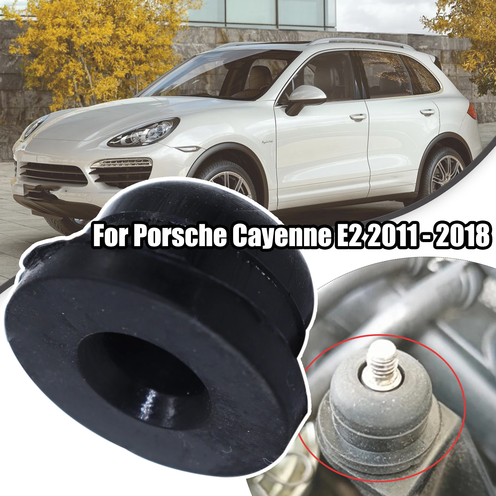 

Windscreen Washer Headlight Pump Seal Water Reservoir Gasket Mount Rubber Cap Clip Plug For Porsche Cayenne E2 2011-2018 GT4 981