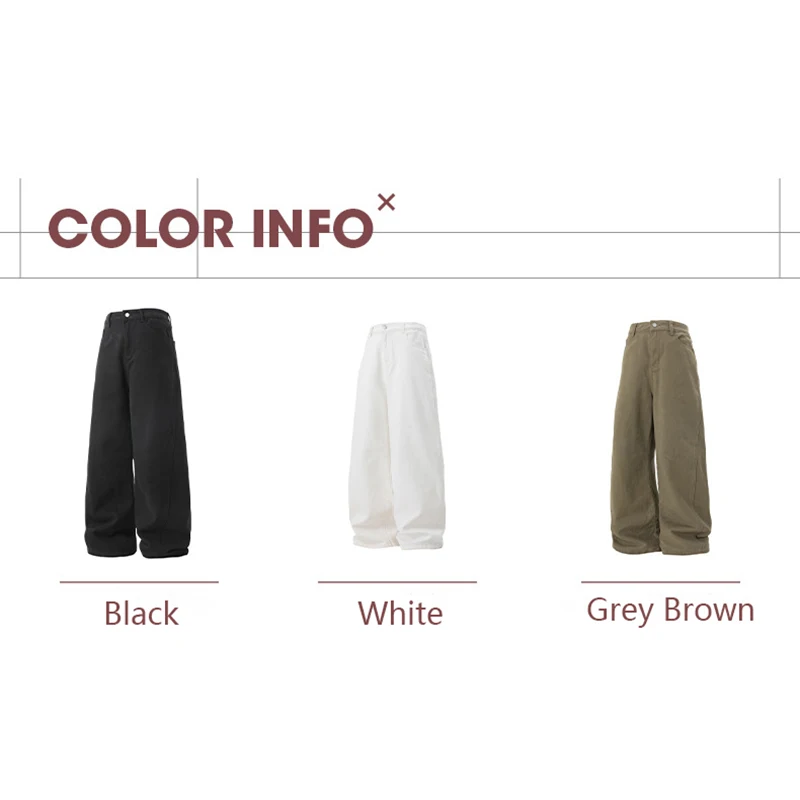 TFETTERS Fashion High Street Style Men 100% Cotton Pant 2025 Spring Autumn Wide-leg Pants Men Cotton Elastic Waist Trouser Man