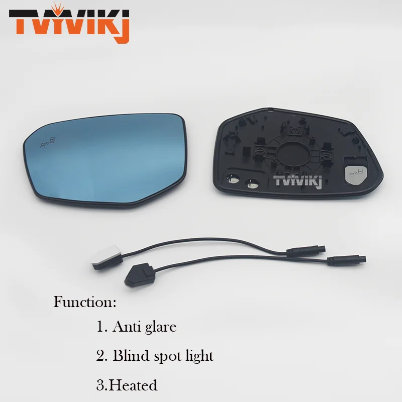 TVYVIKJ Outer Side rearview mirror Blue glass lens with Blind spot system For HONDA Civic 2016-2020 Anti glare door mirror wing