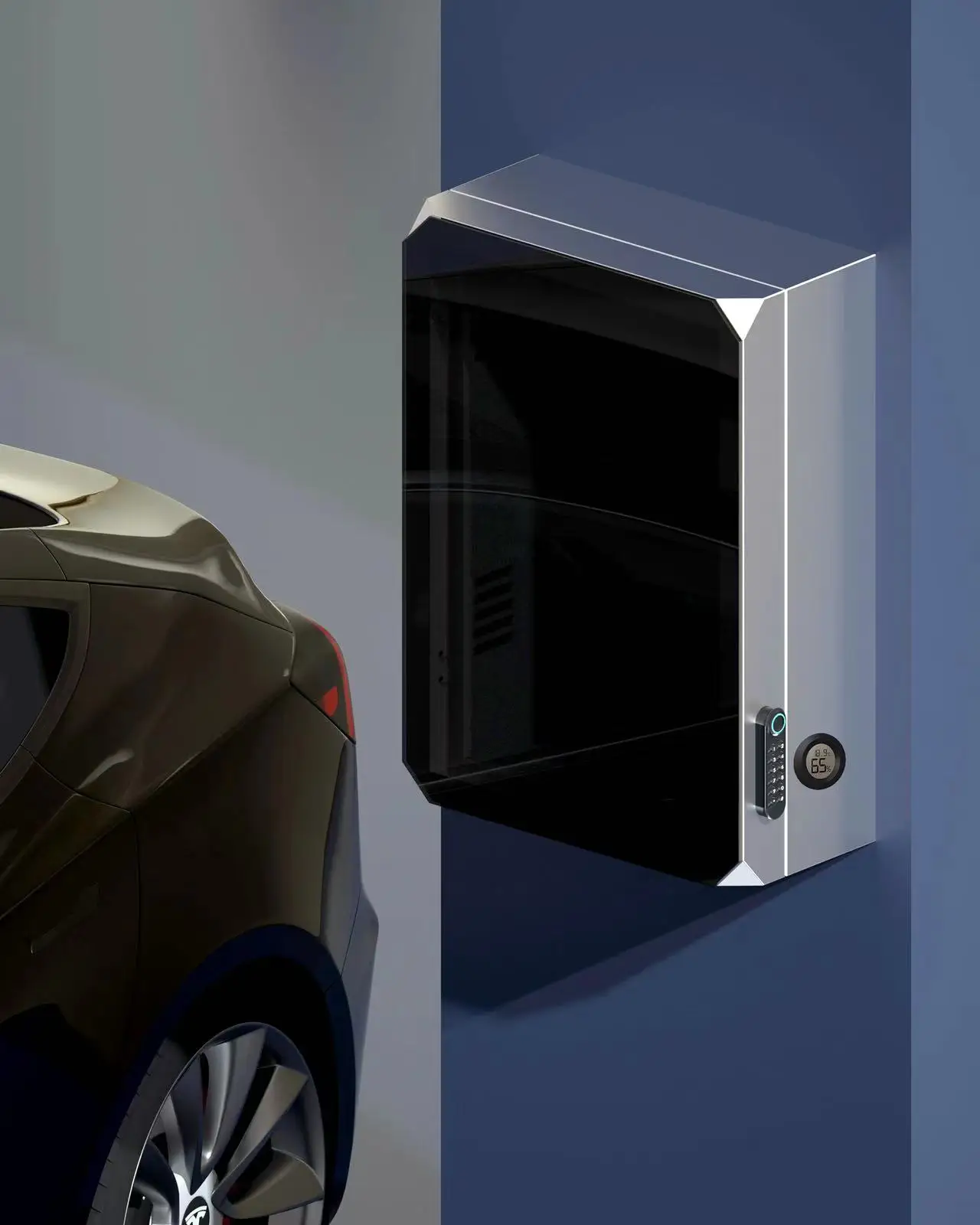 Anti-theft Wall-mounted Charging Station Electric Box Fast EV Chargers Wall Box for Electric Cabinets