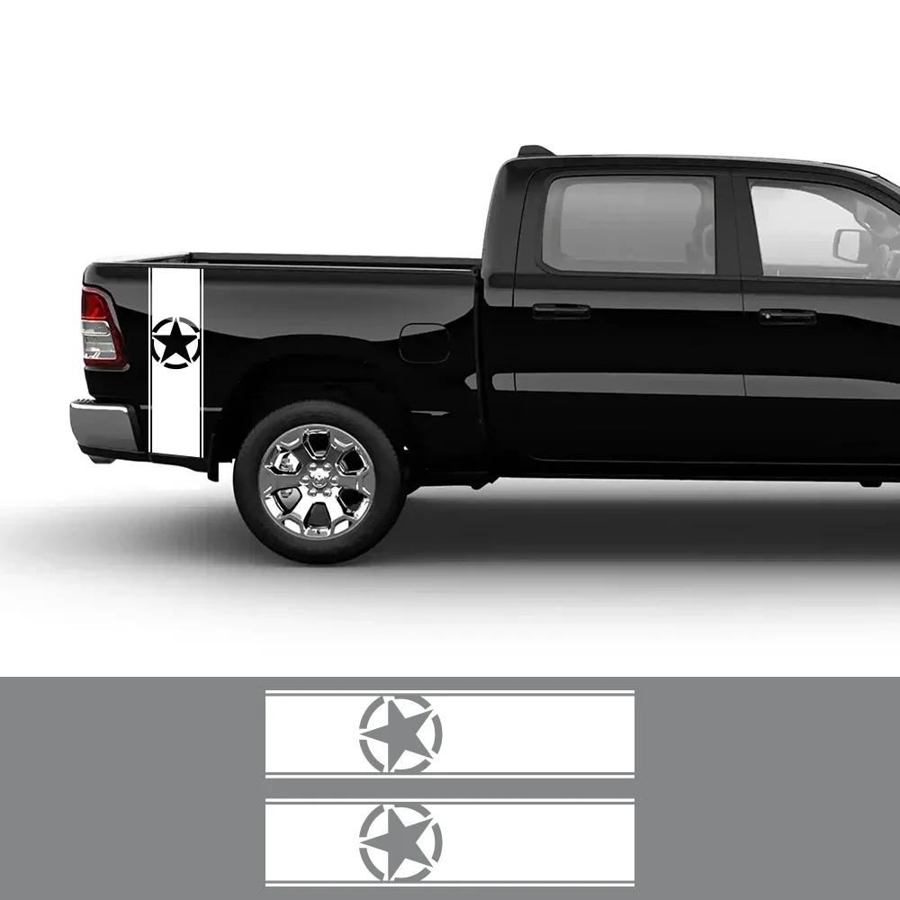 

Pickup Truck Bed Side Car Stickers For Ford F150 GMC Sierra Toyota Hilux Dodge Ram Isuzu Dmax Decals Auto Decoration Accessories