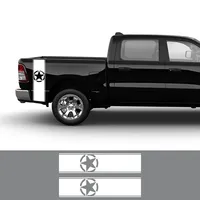 Pickup Truck Bed Side Car Stickers For Ford F150 GMC Sierra Toyota Hilux Dodge Ram Isuzu Dmax Decals Auto Decoration Accessories