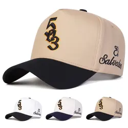 Unisex 503 Salvador Letter Embroidery Baseball Caps Spring and Autumn Outdoor Adjustable Casual Hats Sunscreen Hat
