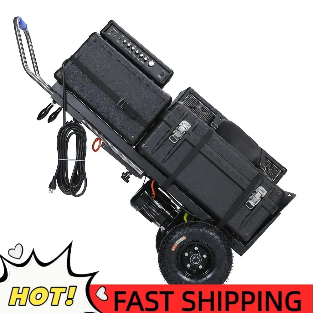 

Электрическая тележка для подъема по лестнице с двигателем 1500 Вт, грузоподъемностью 400 кг и страховочным тросом для перемещения мебели, холодильников и бытовой техники