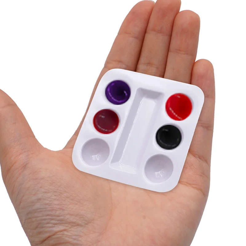 

30pcs Dental Mixing Wells 6 Slots Bonding Resin Adhesive Composite Material Disposable Plastic Palette Dentist Tools