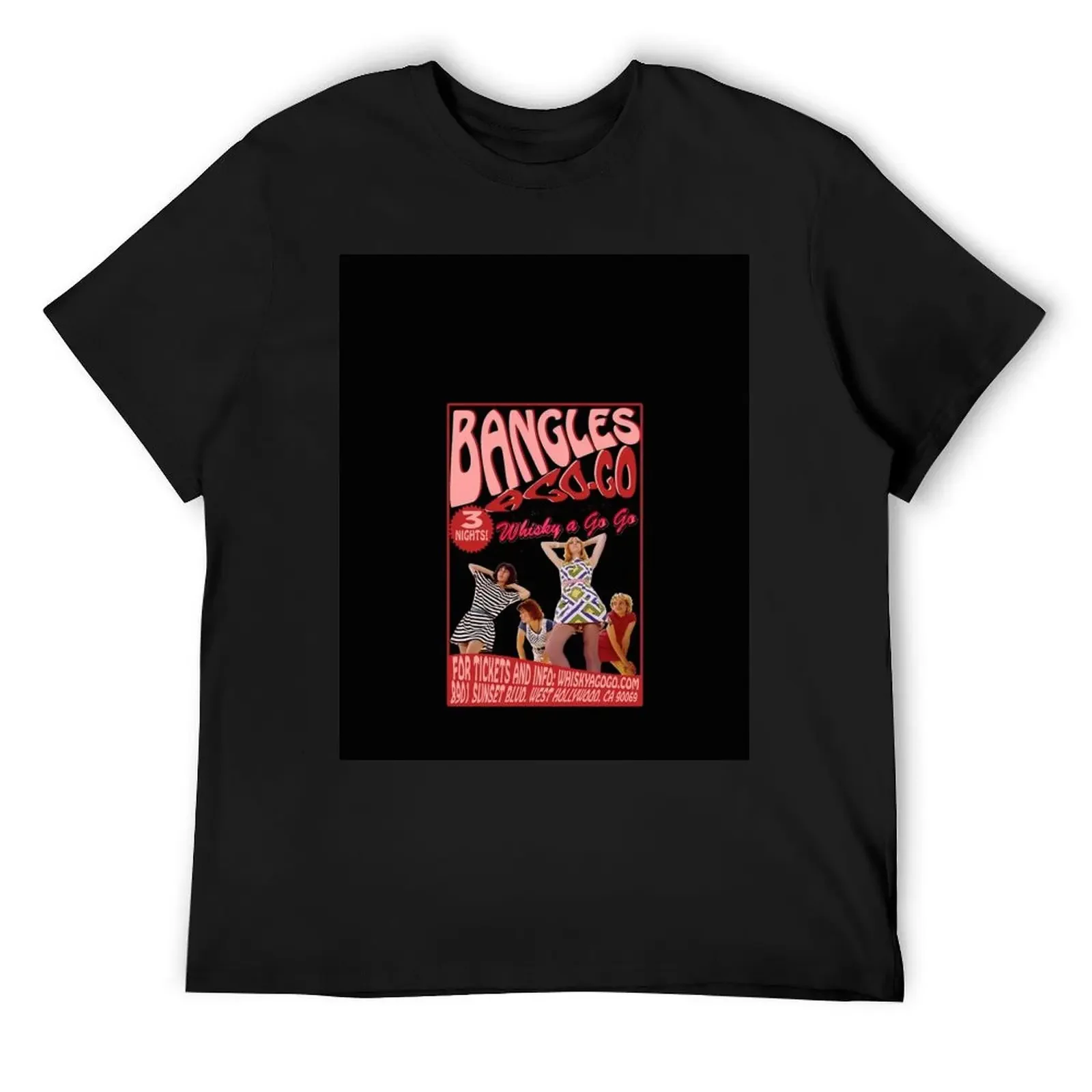 The Bangles a go go shirt T-Shirt cotton graphic tees custom shirt t shirt for men