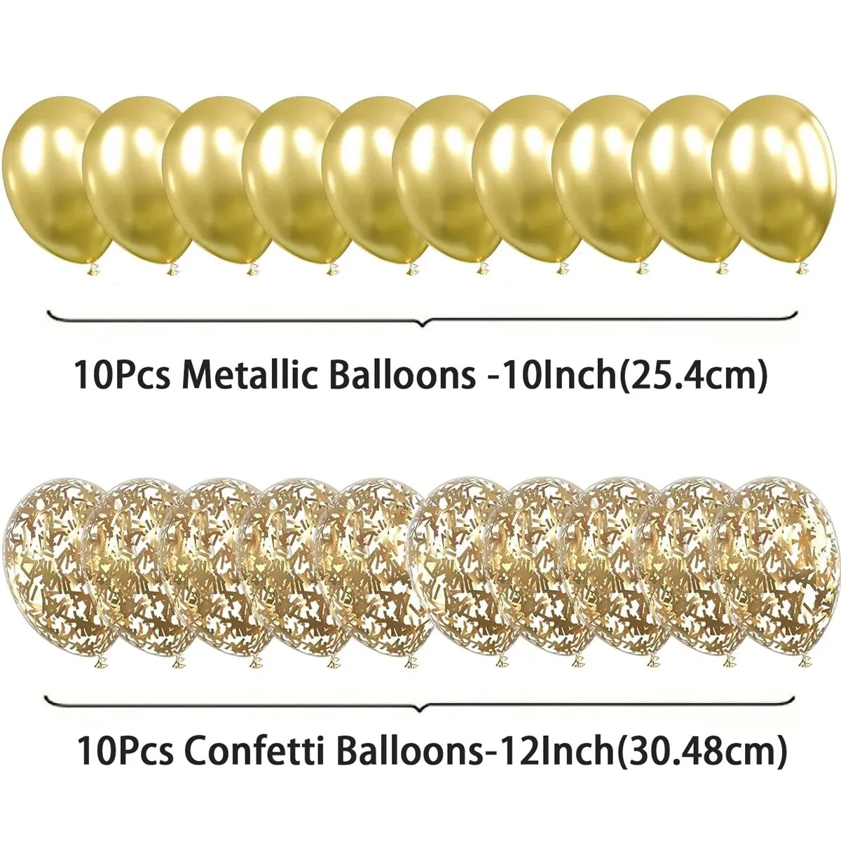 20 stücke metallische Konfetti ballons Party Latex ballons für Geburtstags hochzeiten Jubiläum Valentinstag Party dekorationen