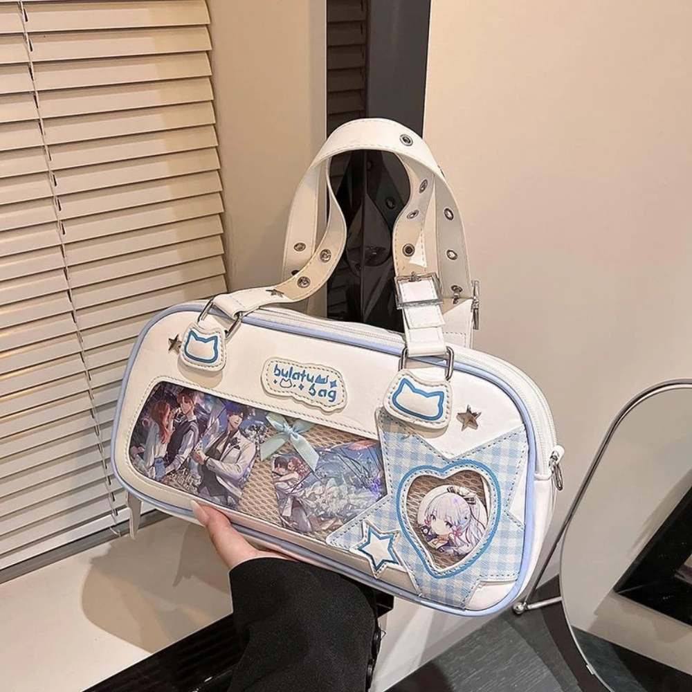 

Милые прозрачные универсальные сумки на плечо Itabag, женские сумки Kawaii, сумка-мессенджер для студентов, Bolso Original