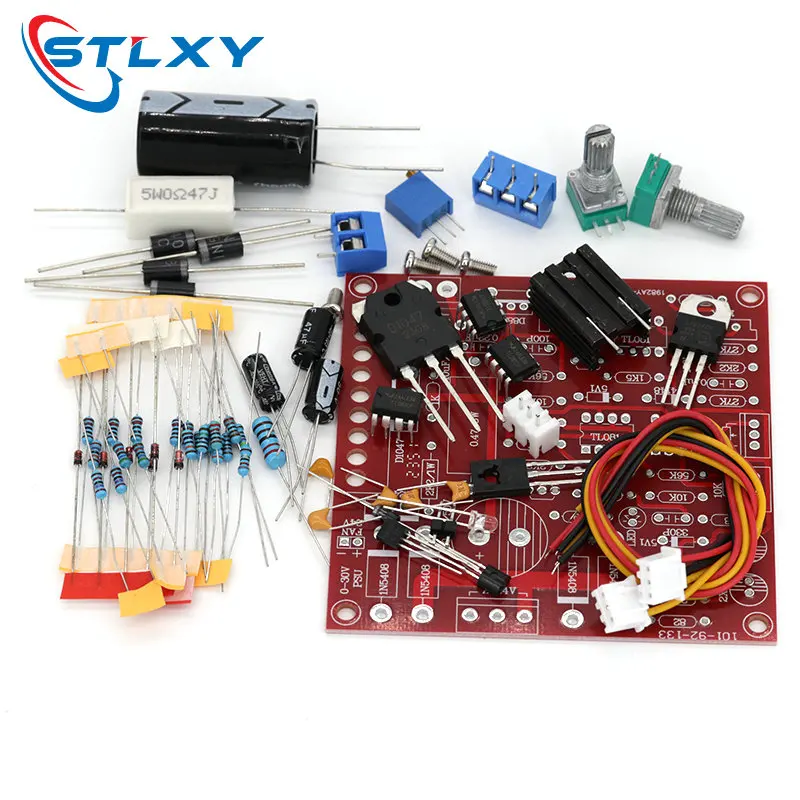 0-30V 2mA-3A DC Regulated Power Supply DIY Kit Continuously Adjustable Current Limiting Protection Voltage Regulator Set