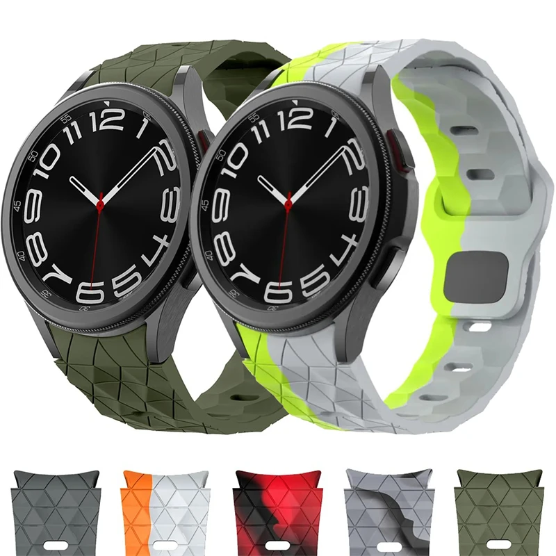 Silikonarmband für Samsung Galaxy Watch 7 6 5 4 40mm 44mm Pro 45mm Sport 20mm Uhrenarmband Armband Galaxy Watch6 Classic 43mm 47mm