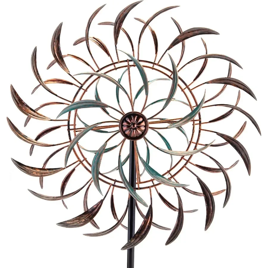 

Wind Spinners Outdoor Metal Large 360 Degrees Kinetic Wind Sculpturesand Spinners Yard Art Outdoor Garden Decor