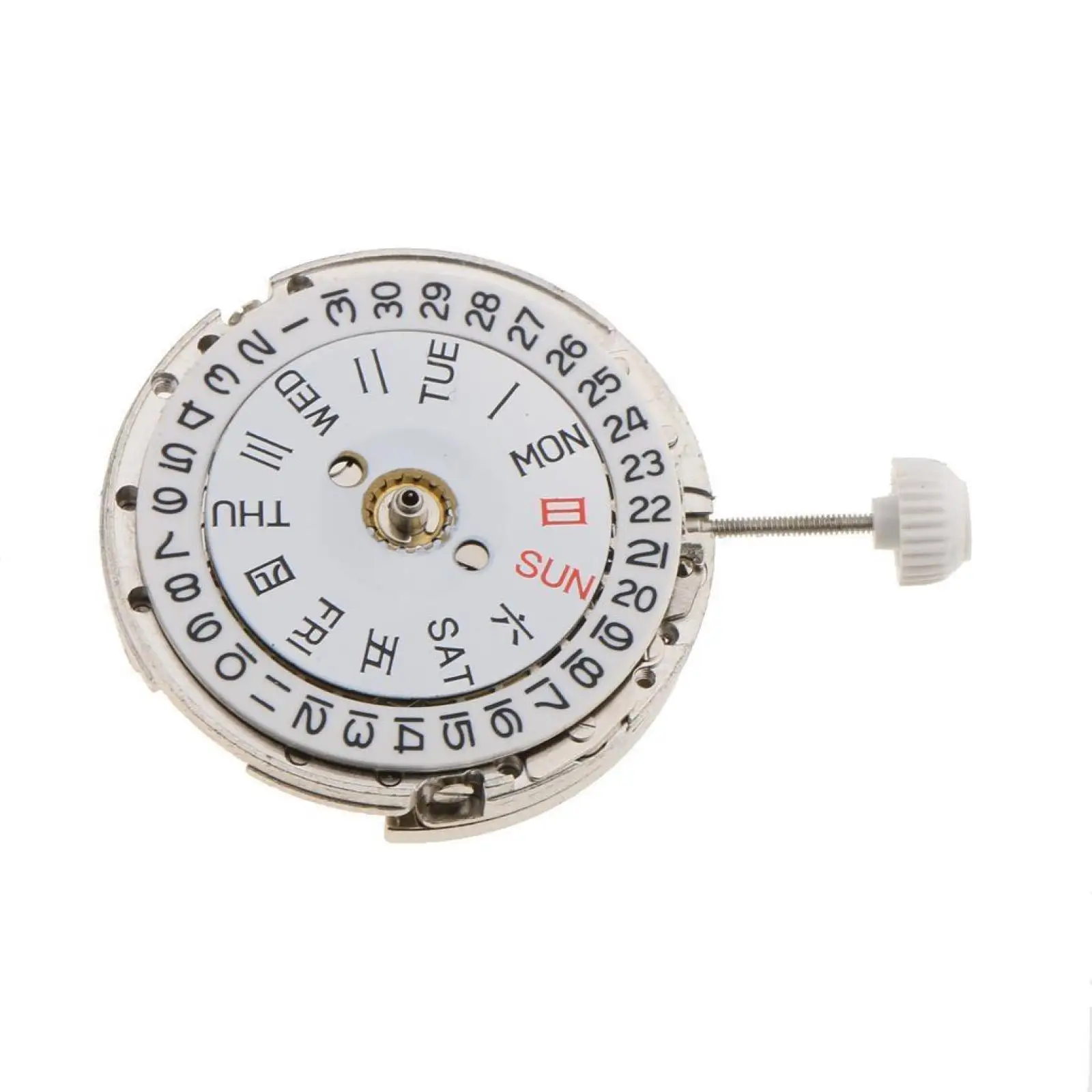 1pcs Watch Accessories 8205 Movement Wristwatch  Automatic Mechanical White Machine Double Calendar Automatic