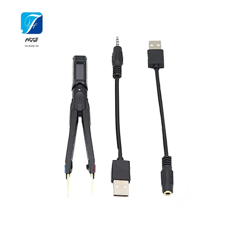

A55F-DT71 Intelligent Digital Tweezers Mini SMD Tester LCR Meter Diode Resistor 10Khz Signal Generator Auto Scan OLED Display