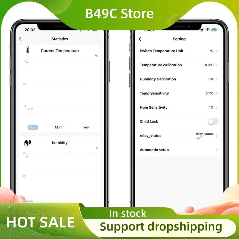 B49C Tuya Wifi DC 7-32V 4 Channel Smart Switch Module Featuring Temperature Humidity Sensor Passive Dry Contact Works With Smart