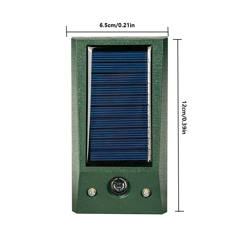 Répulsif solaire étanche à ultrasons pour chats et chiens, 62 animaux, dissuasif, lumière LED, alarme pour verger, serre, potager