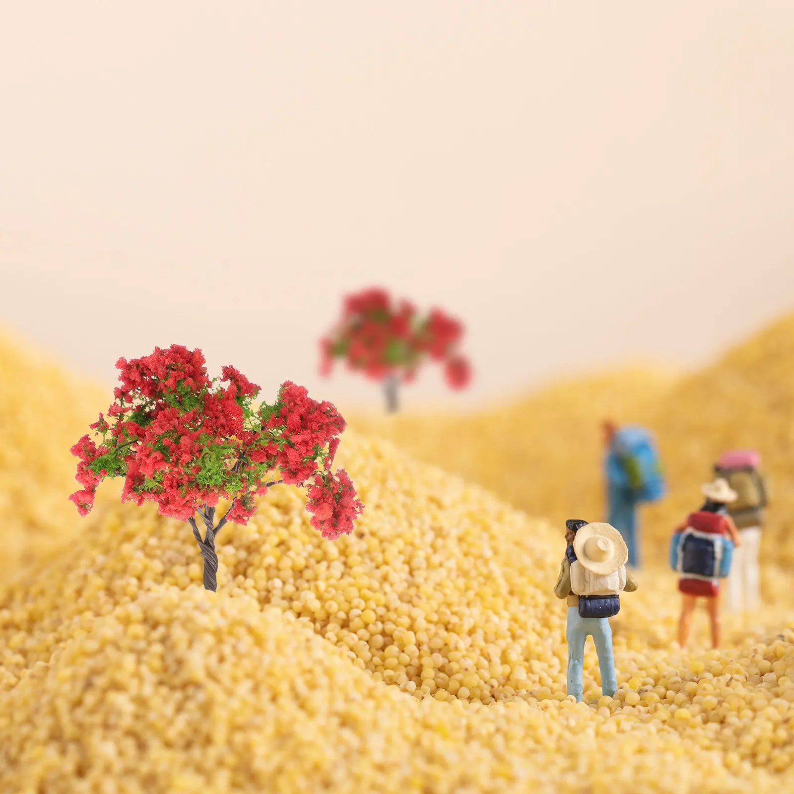 

20 шт. пластиковых миниатюрных деревьев для имитации ландшафта, декор для DIY-проектов, украшение для песочницы, модель мини-дерева