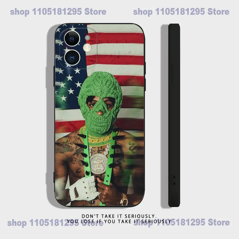 2025 YoungBoy Never Broke Again Tour جراب هاتف آيفون 17,16,15,14,13,12,11,XR,Pro,XS,Max,XR,Mini سيليكون أسود مقاوم للصدمات #3