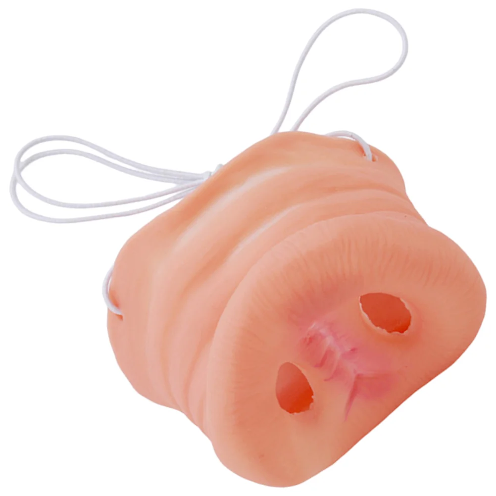 Costumes Halloween Pig Nose Apparel Cosplay Supplies Piggy Paintable Animal Mask Dress