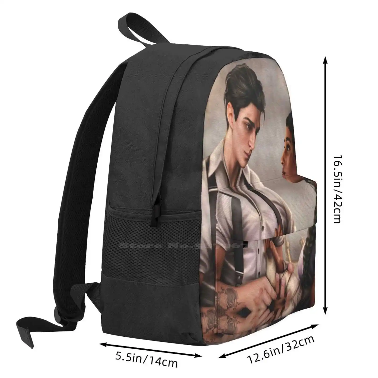 Kanej-Bolso de estudiante Unisex, mochila, Kanej, Kaz, Brekker, Inej, Ghafa, seis cuervos, Crooked Kingdom, Olivia, Bardugo, recién llegados