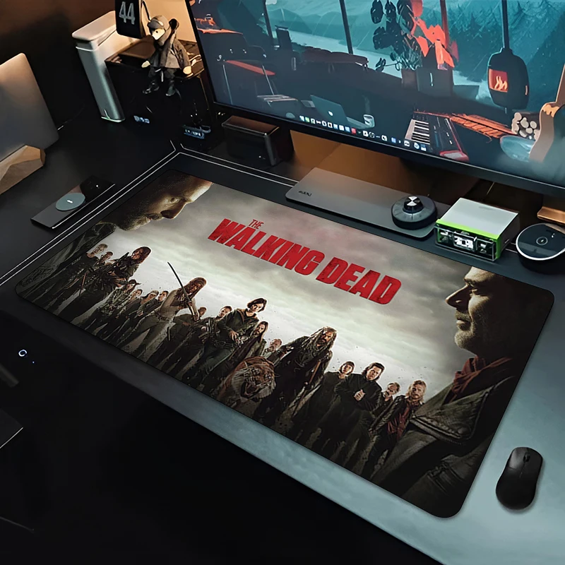 Large Mouse Pad Gamer Cabinet Pc Keyboard Desk Mat 900x400 The W-Walking D-Dead MousePads Laptop Gaming Accessories Mousepad Xxl