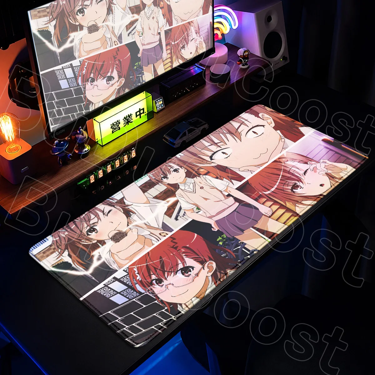 Großes, rutschfestes Tisch-Mauspad mit japanischem Anime-Motiv „A Certain Scientific Railgun“, niedliches Mädchen Misaka Mikoto, Tastaturunterlage – Detail 14