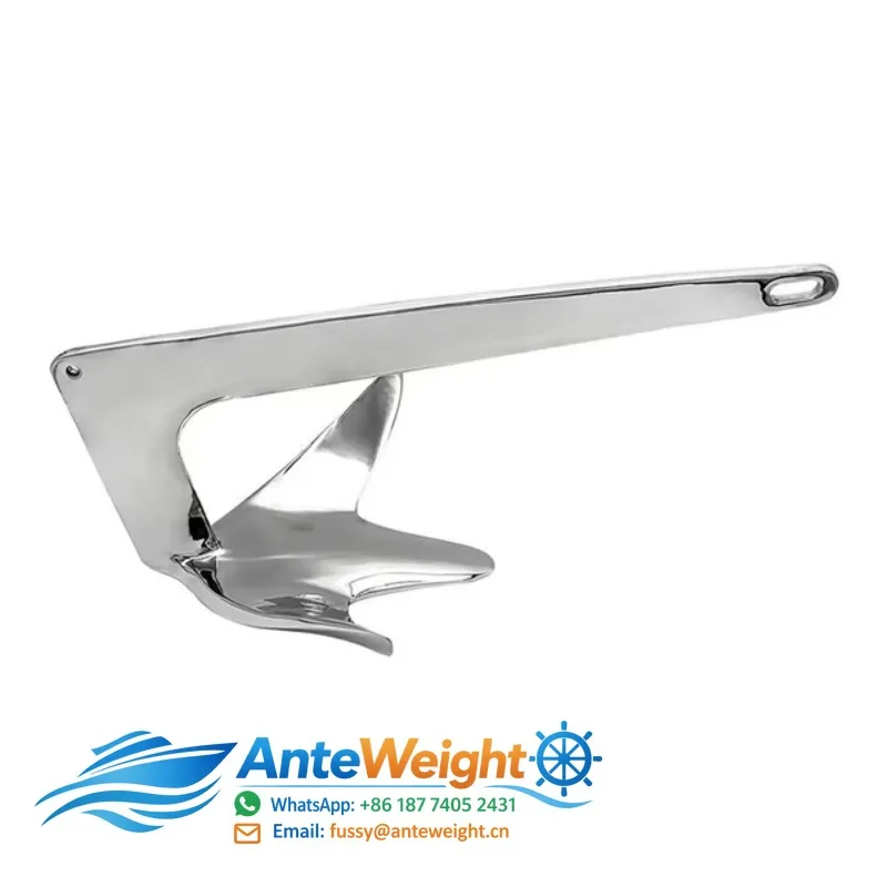 Bruce Anchor ML Silver High Quality 316 Stainless Steel High Mirror Polish Marine Hardware Boat Anchor Replacement/Repair Yacht