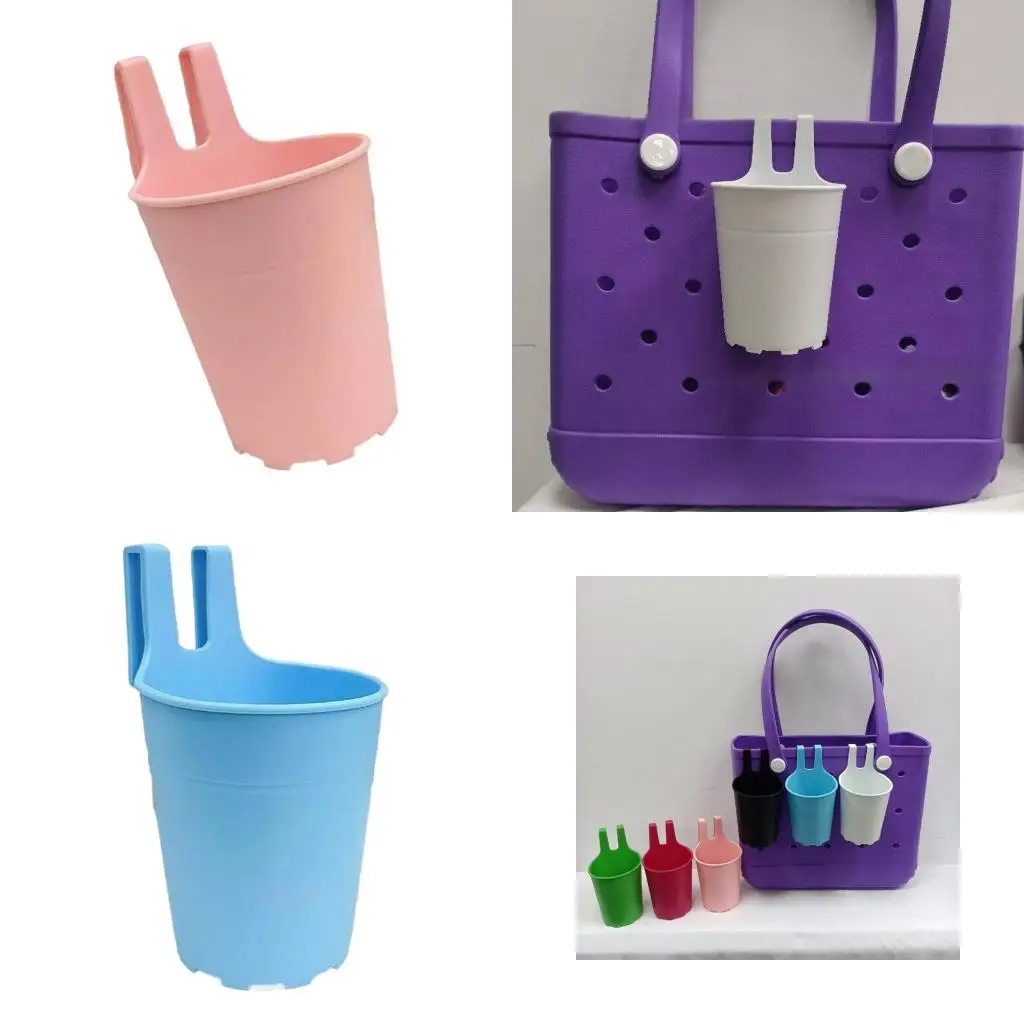 

652F Silicone Beverage Cup Holder Sleeve Suitable for Various Cups Water Bottle Portable Design for Beach Bag