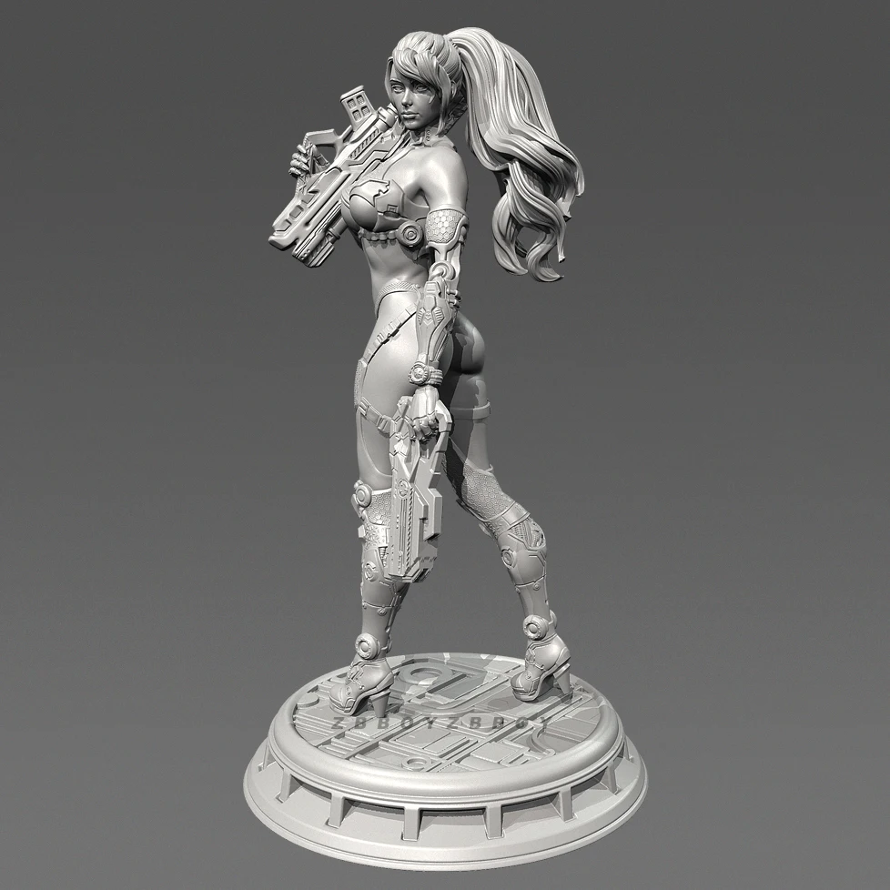 Figurines de beauté en résine, hauteurs globales 50mm 75mm, modèle incolore et auto-assemblé, impression 3D TD-7560/3D