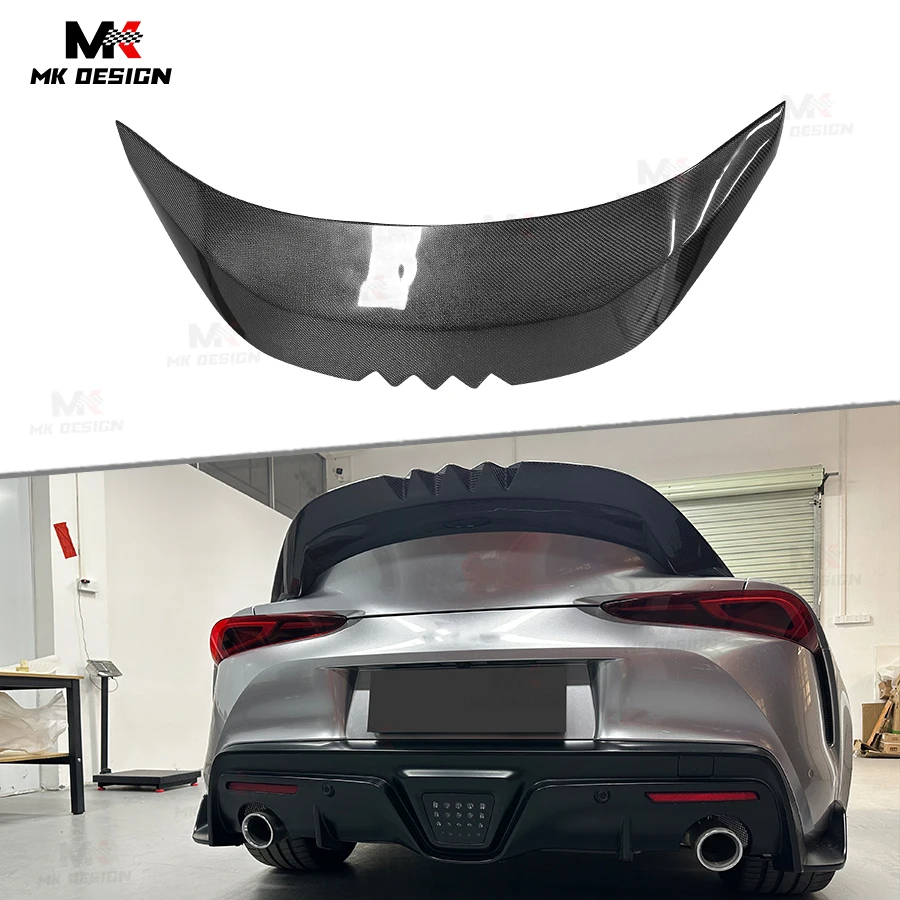 

Задний спойлер багажника в стиле Vss из углеродного волокна для Toyota GR Supra A90 A91 MK5 2019+ Задний спойлер багажника Хвостовое крыло Duckbill
