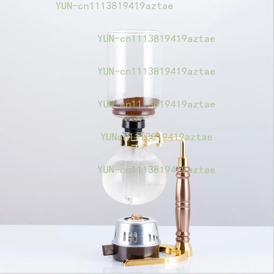 Professional Modern Consumer Cold Brew Coffee Maker Glass Tabletop Syphon Coffee Maker with Alcohol Burner Vacuum Coffee Maker