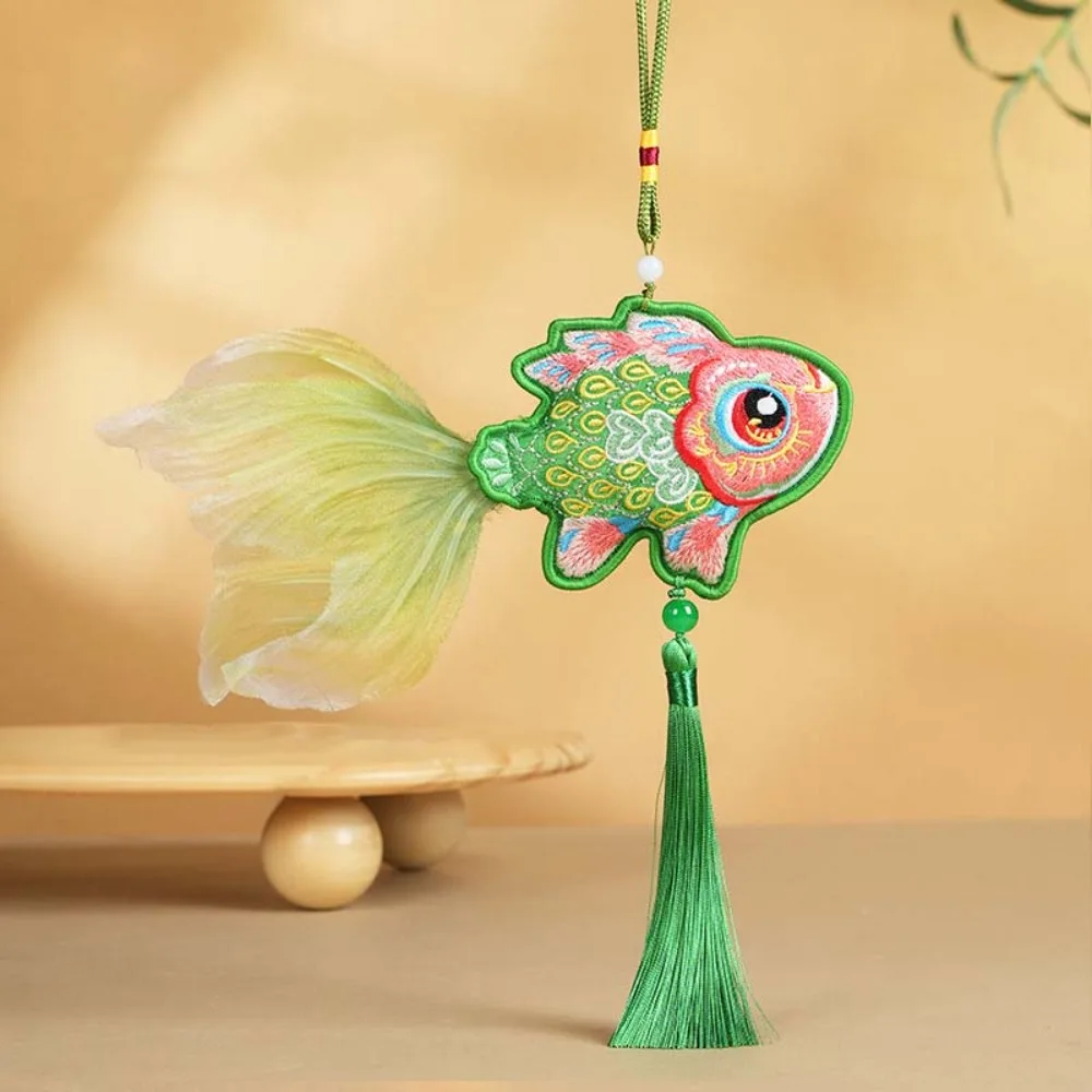 

Goldfish New Year Koi Fish Decoration Tassel Best Wishes Chinese Traditional Pendant Hanfu Decoration Good Fortune