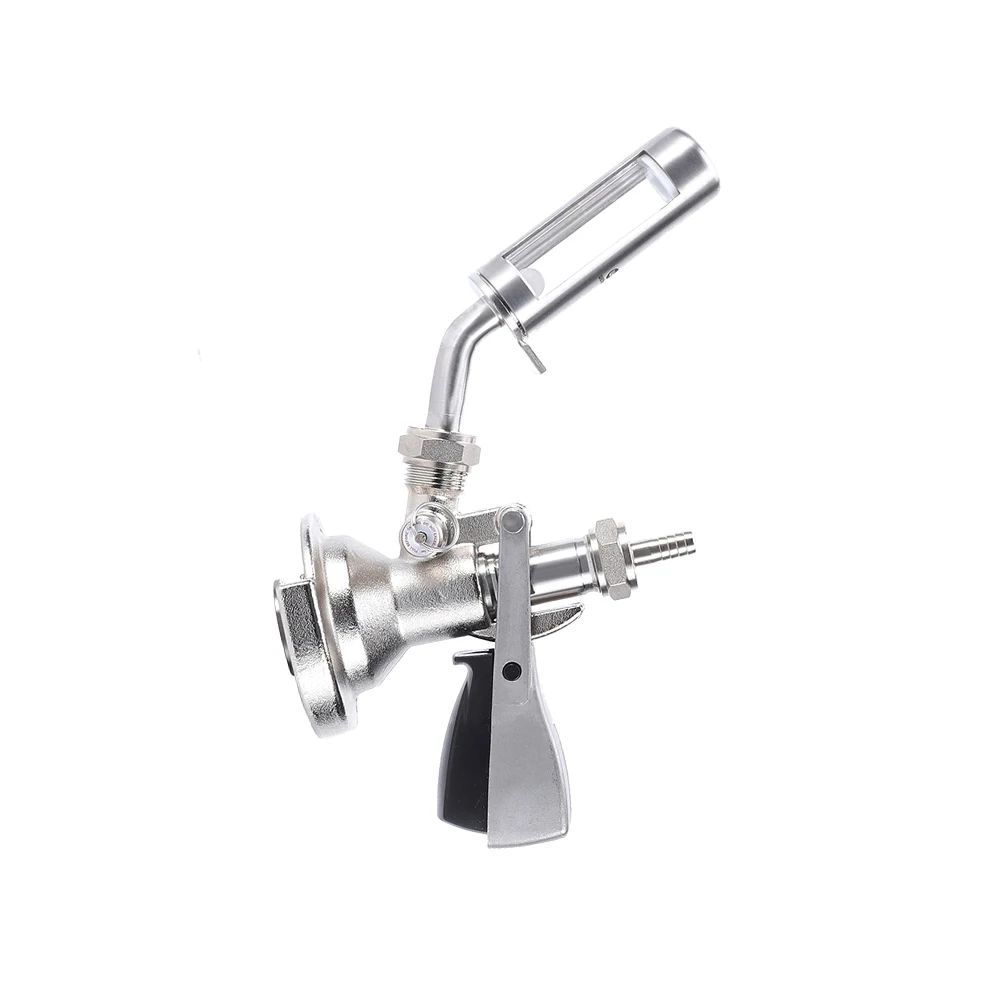 SS304 Manual Beer Keg Coupler with Sight Glass Equipment for Home Brewing Beer Valves Product Category