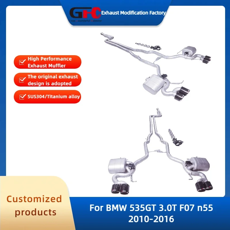 

Выхлопная система GFC Catback Valvetronic для BMW 535GT 3.0T F07 2010-2016, высокопроизводительная, из нержавеющей стали