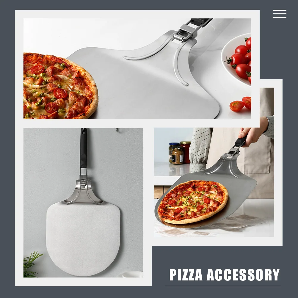 

Portable Stainless Steel Pizza Spatula Large Pan Baking Foldable Kitchen Tool Cake Shovel Transfer Shove pizza accessory