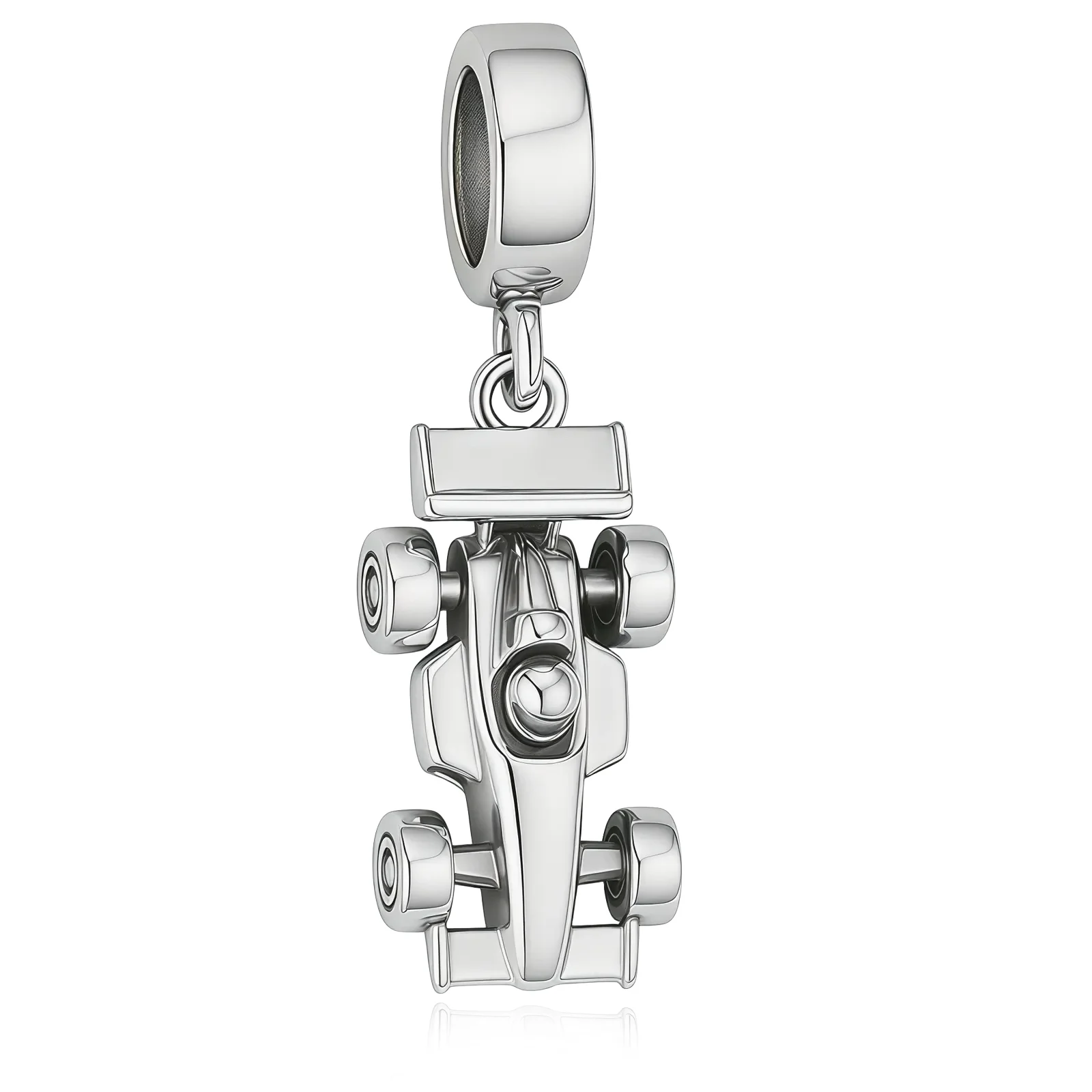 

Huoonew Fit Original Pan Charm Bracelet 925 Sterling Silver F1 Race Car With Driver Helmet Bead For Making Women Berloque New