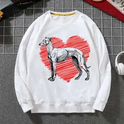 Greyhound Dog Crazy Greyhound Lady Hoodie Sweatshirts Men Women Pullover Harajuku Men's Hoodie Streetwear Fashion Clothes
