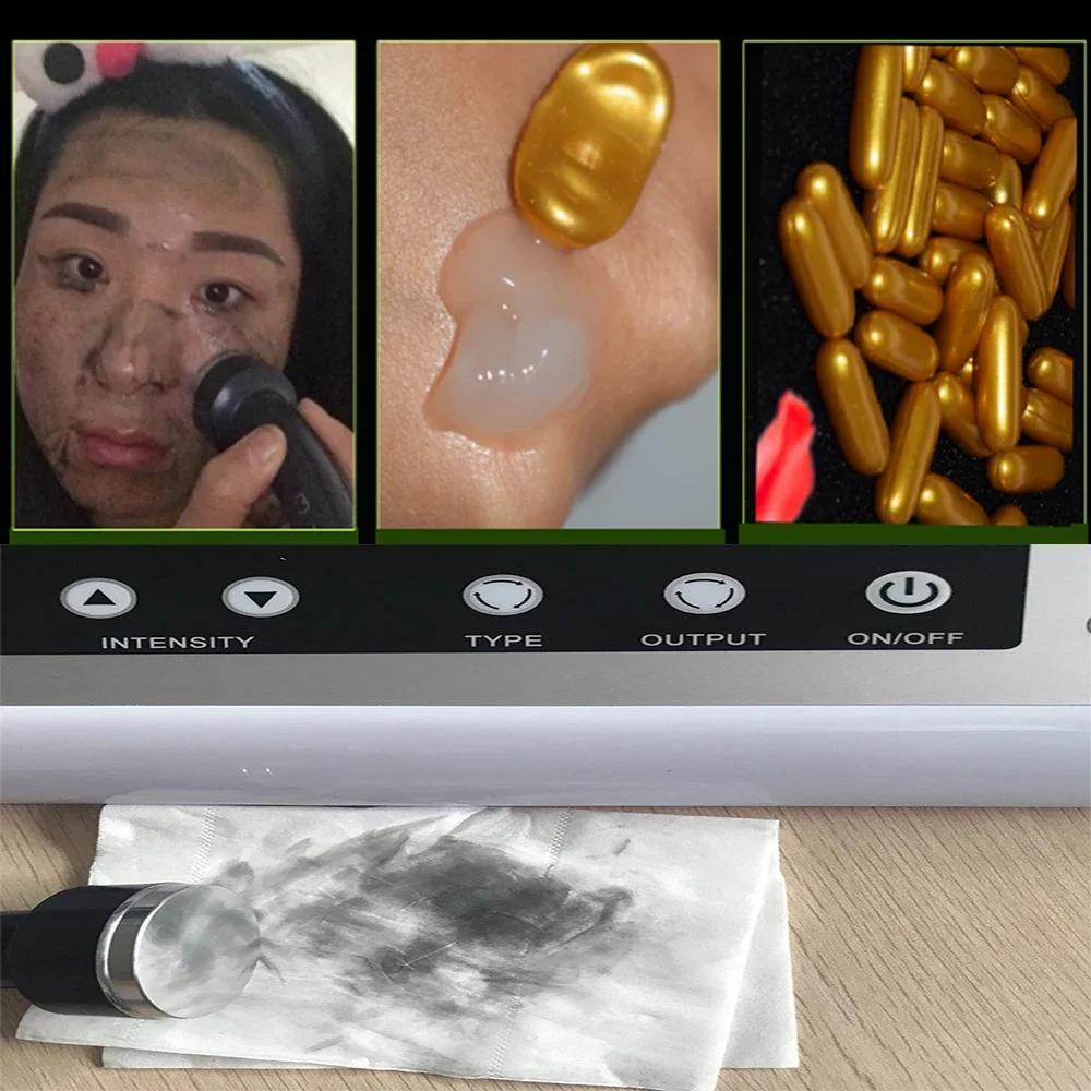 100PCS Facial Detoxification Capsule Ultrasound Machine Capsule Whitening Remove Pigment Lead Mercury Beauty Salon Dedicated