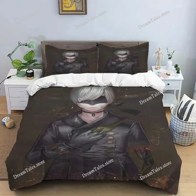 

Comic Nier Art Print Three Piece Bedding Set Fashion Article Children or Adults for Beds Quilt Covers Pillowcases Bedding Set741