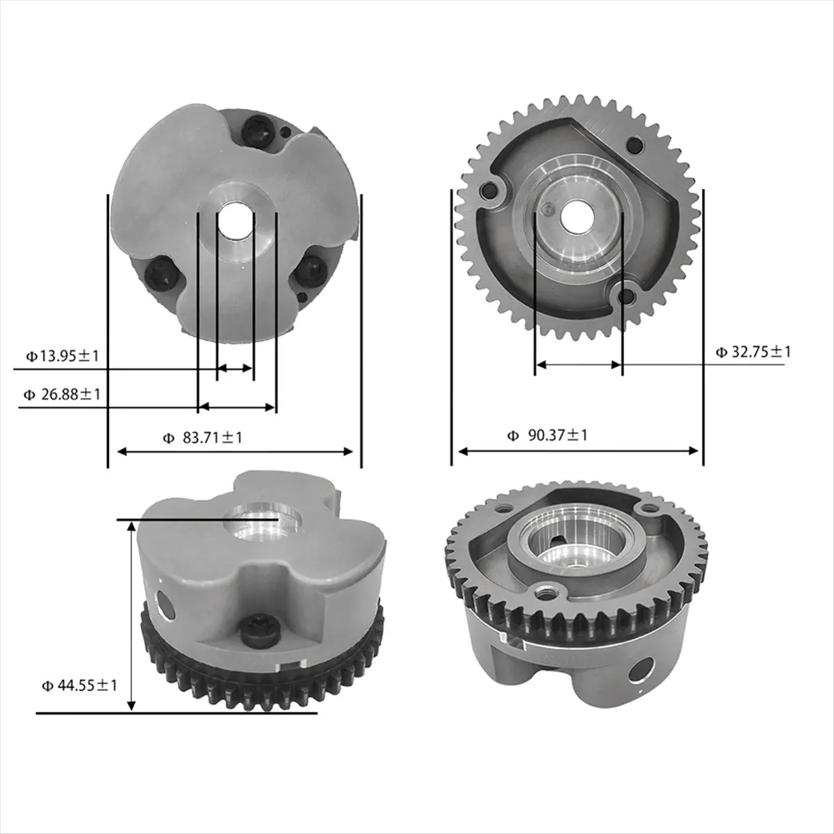 #36C  Camshaft Timing Sprocket,Camshaft Timing Sprocket for Suzuki SX4/Swift /Aerio/Liana Grand (Silver&Black)