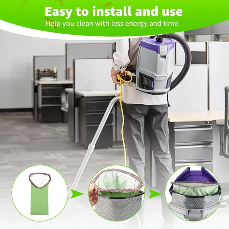 

【NEW PRODUCTS TO BE RELEASED IN 2026 】Replacement Micro Filter Bags(22Pcs 107313) For Proteam 10 Quart Backpack Vacuum- Super Fi