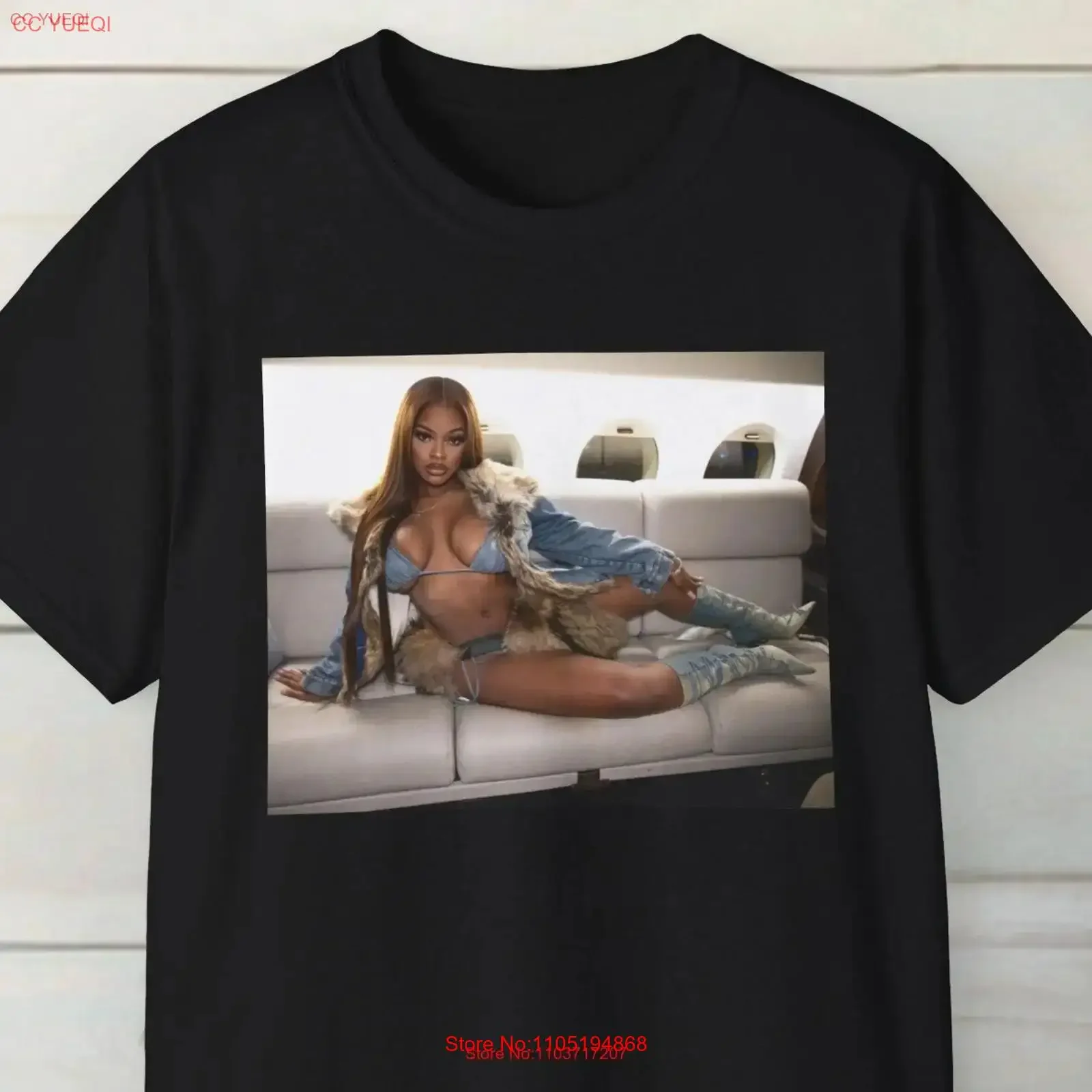 

JT On the Jet Couch T Shirt Jatavia City Girls Album Retro Merch vintage Washed Unisex streetwear homme Soft